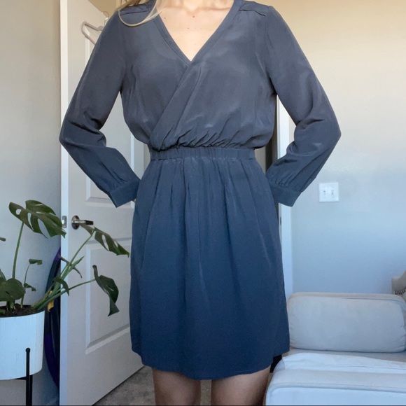 Madewell Silk Fuad Wrap Dress 0 - Picture 6 of 6